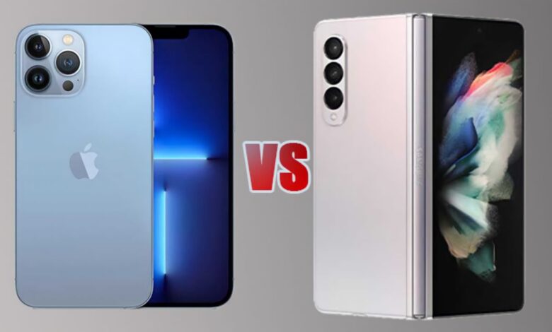 مقایسه سامسونگ Galaxy Z Fold 3 با آیفون ١٣ پرو مکس: دو نبرد، یک جنگ!