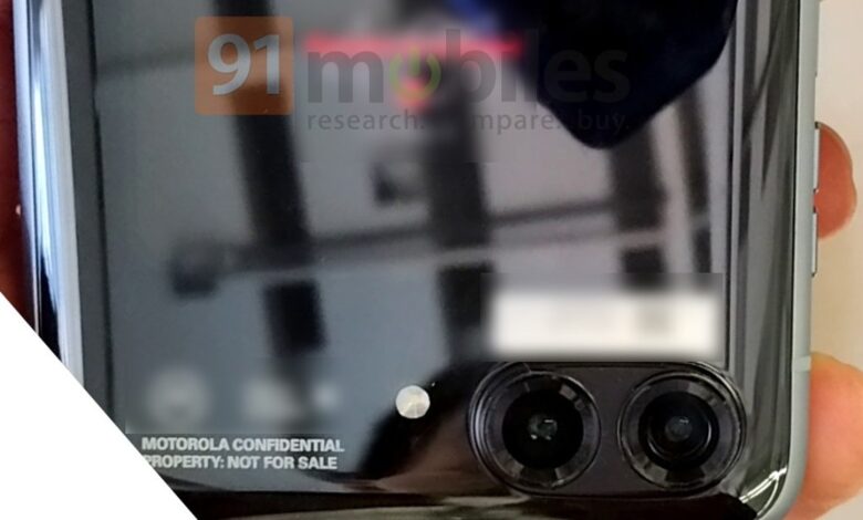 گوشی تاشو موتورولا ریزر 2022 با دوربین دوگانه در تصاویر زنده فاش شد