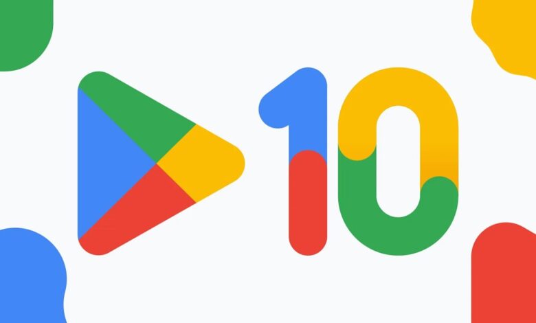 تغییر لوگوی گوگل پلی استور به مناسبت 10 سالگی فروشگاه نرم‌افزاری اندرویدی