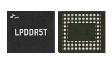 حافظه رم LPDDR5T شرکت SK Hynix با سرعت 9.6 گیگابیت‌برثانیه رسما معرفی شد
