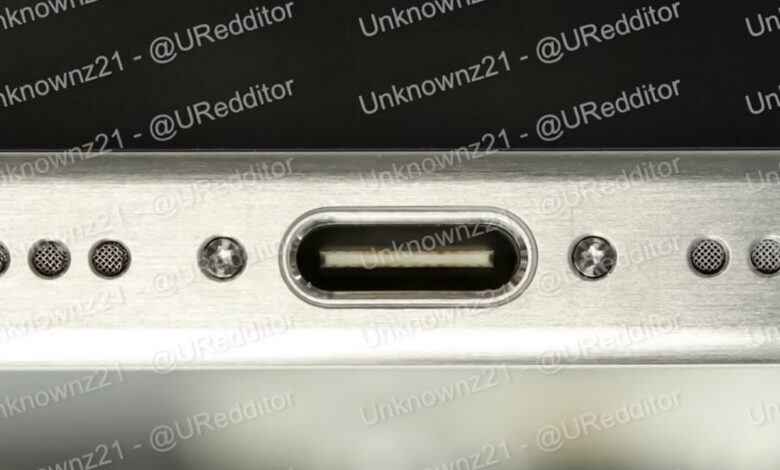 تصویری منتسب به پورت USB C آیفون ۱۵ پرو اپل منتشر شد