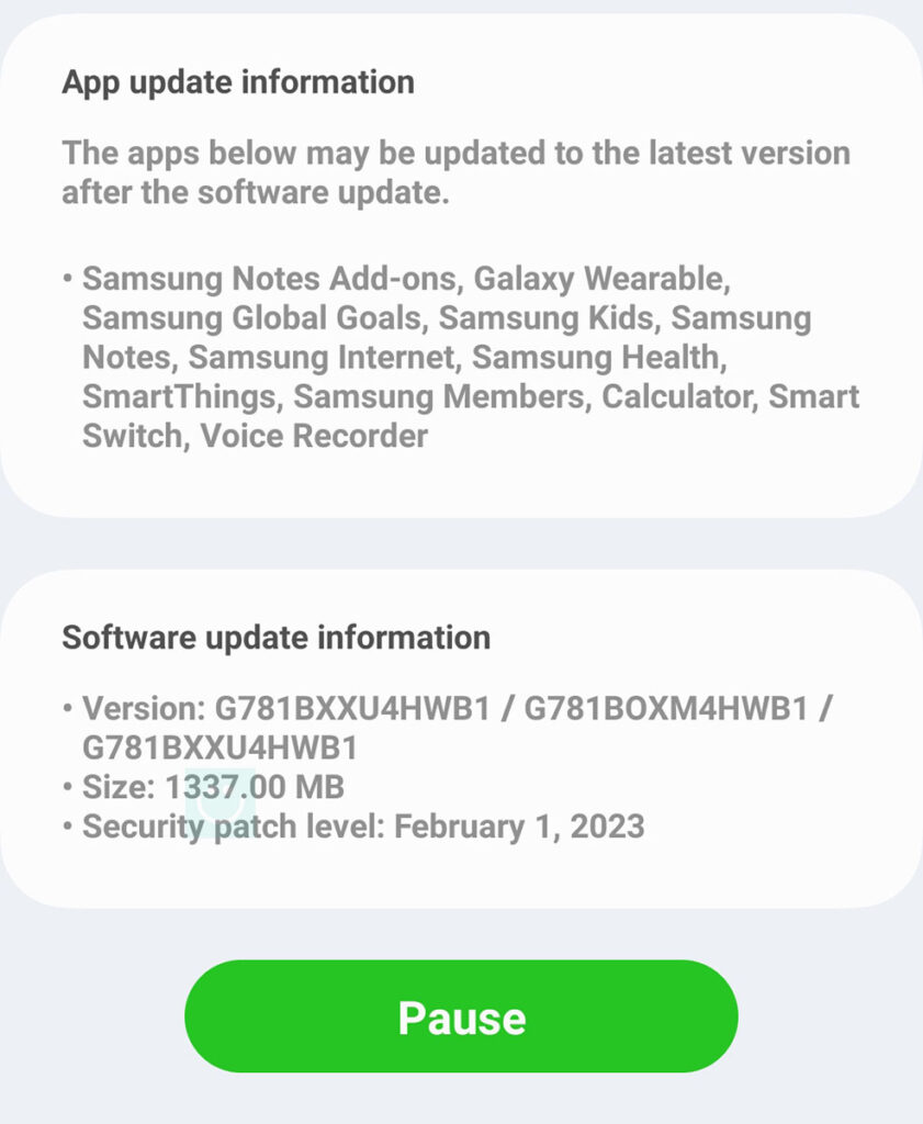 آپدیت UI 5.1 Galaxy S20 FE 5G در ایران