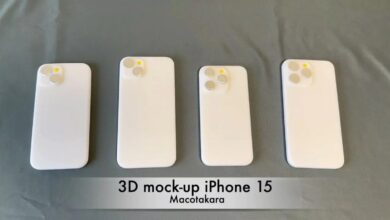 ماکت سری آیفون 15 اپل ابعاد این گوشی‌ها را درمقایسه با آیفون 14 نشان می‌دهد