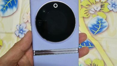 گوشی تاشو تکنو Phantom V Yoga با ماژول دوربین و نمایشگر کاور دایره‌ای در تصاویر زنده فاش شد