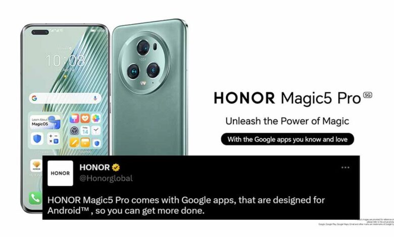 آنر Magic 5 Pro با خدمات گوگل: طعنه به هواوی یا تلاش برای تصویرسازی برندی کاملاً مستقل؟