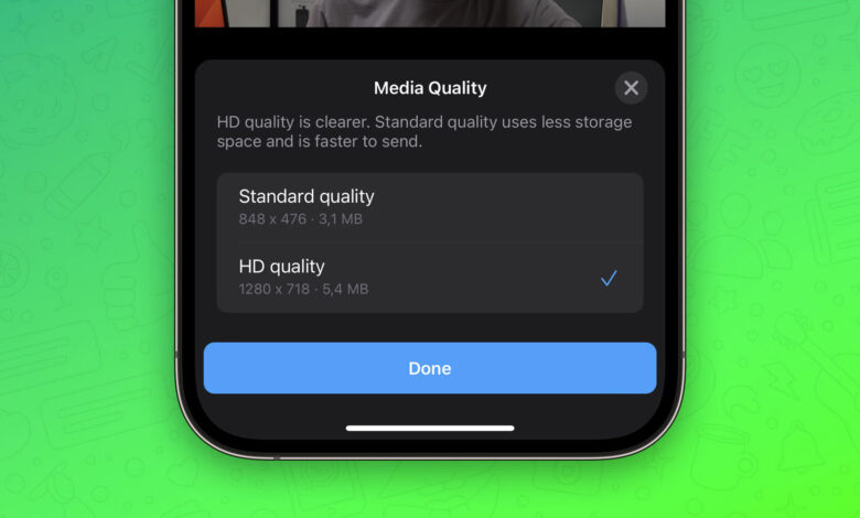 ارسال ویدیو با کیفیت HD در واتس اپ ممکن شد