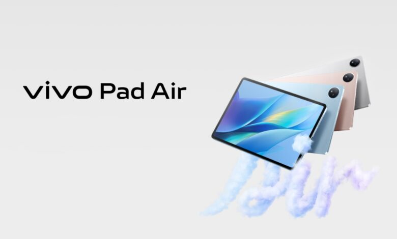 تبلت ویوو Pad Air با صفحه نمایش ۱۴۴ هرتزی معرفی شد