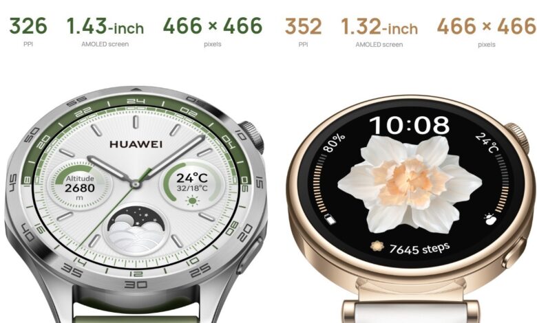 ساعت هوشمند هواوی با نام Huawei Watch GT4 رسما معرفی شد