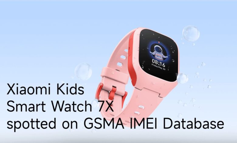 ساعت هوشمند مخصوص کودکان شیائومی Kids Smart Watch 7X در میان داده های IMEI مشاهده شد