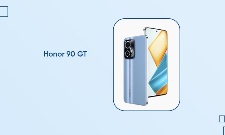 رندر جدید Honor 90 GT فریم پلاستیکی و ماژول دوربین مستطیلی شکل این گوشی را نشان می‌دهد