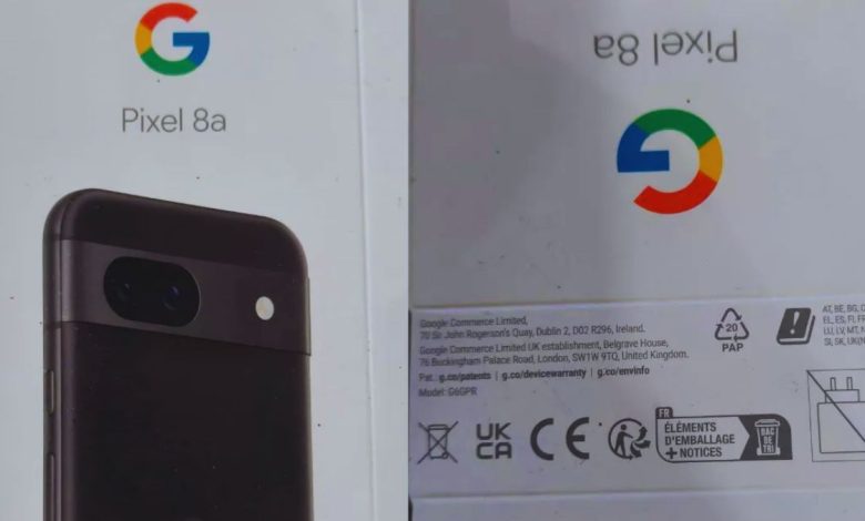 تصویر جعبه Pixel 8a گوگل طراحی و توان شارژر این گوشی را فاش می‌کند
