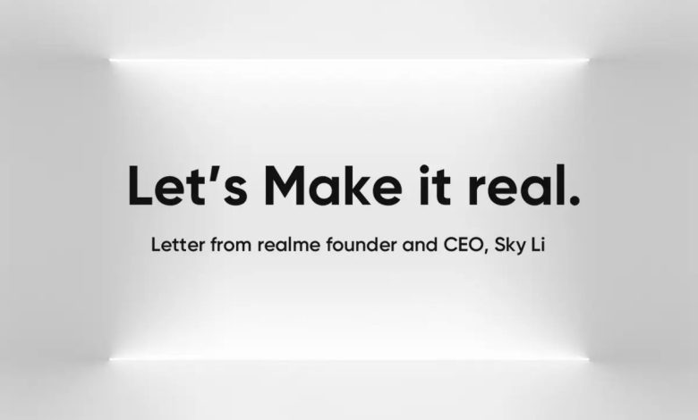 تغییر شعار برند Realme به Make it real