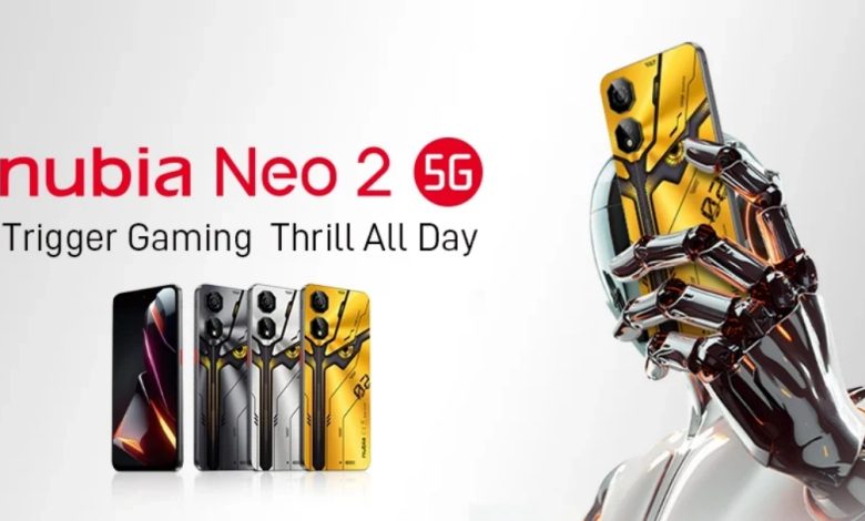 گوشی گیمینگ Nubia Neo 2 5G با قیمت ۲۰۰ دلار معرفی شد
